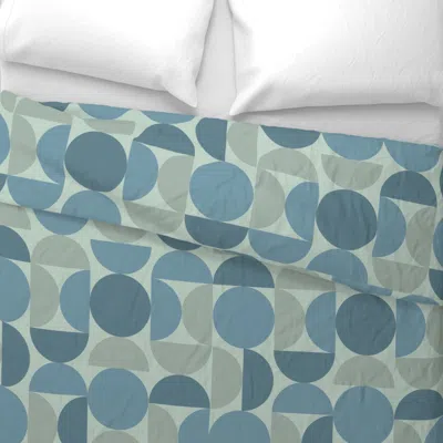 Spoonflower Sept 6 Bauhaus Circles-07 King Pillow Sham In Multi