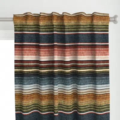 Spoonflower Serape Southwest Stripes Curtain Panel