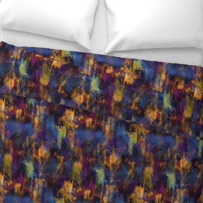 Spoonflower Shabby Painted Wall Brushstrokes Texture Wide Cotton Sateen 3.5 oz 26" X 20" Standard Knife Edge