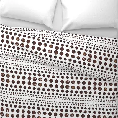 Spoonflower Shibori Abstract Dk. Brown On White Wide Cotton Sateen 3.5 oz 26" X 20" Standard Knife Edge