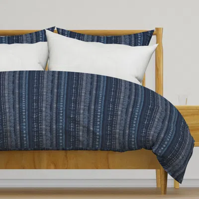 Spoonflower Shibori Stripes - Small Duvet Cover