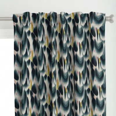 Spoonflower Shibori Wing Spots Curtain Panel