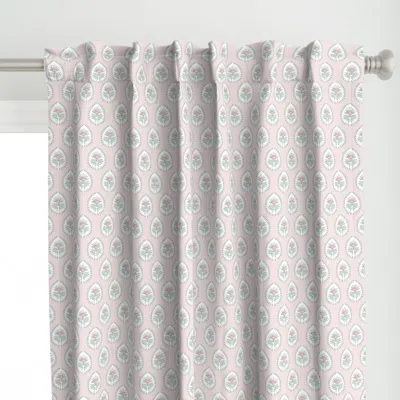Spoonflower Small Daphne-petal-pinks Curtain Panel