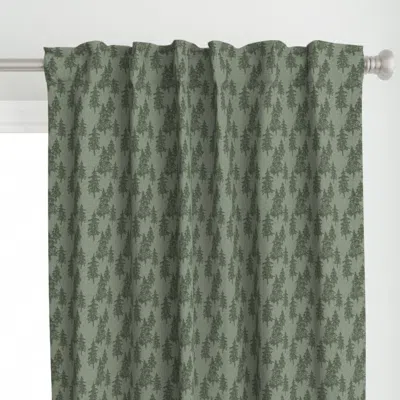 Spoonflower Small Evergreen Trees - Curtain Panel