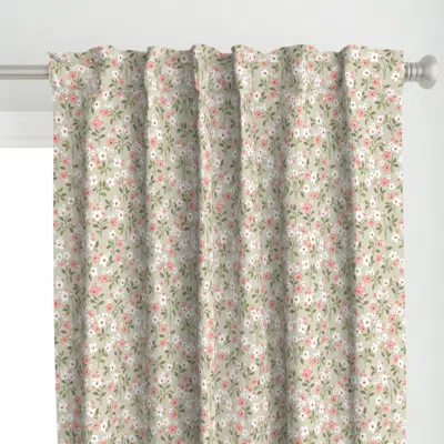 Spoonflower Small Fabric Print In Curtain Panel In Neutral