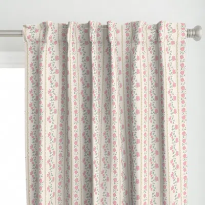 Spoonflower Small Heirloom Cottage Curtain Panel