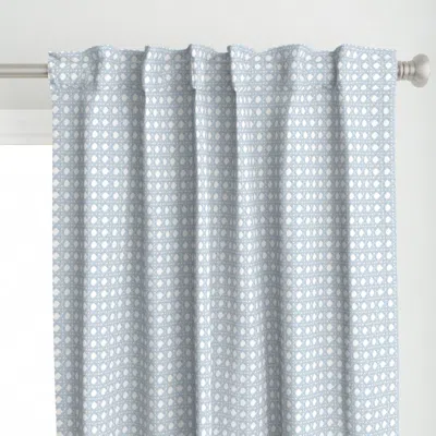 Spoonflower Small Sally Soft Blue On Curtain Panel