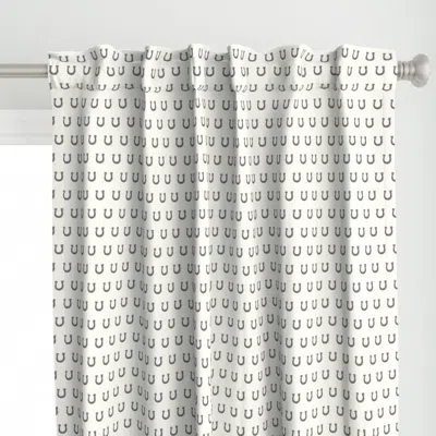 Spoonflower (small Scale) Horseshoes Curtain Panel