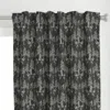 Spoonflower Small-scale Charcoal Gray Curtain Panel