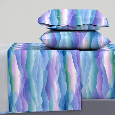 Spoonflower Smokey Mountains Queen Sheet Set