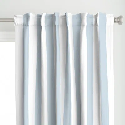 Spoonflower Soft Blue And White Curtain Panel