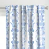 Spoonflower Soft Blue On White Double Curtain Panel