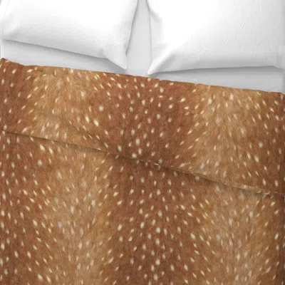 Spoonflower Soft Deer Hide // Spring Fawn Wide Cotton Sateen 3.5 oz 26" X 20" Standard Knife Edge