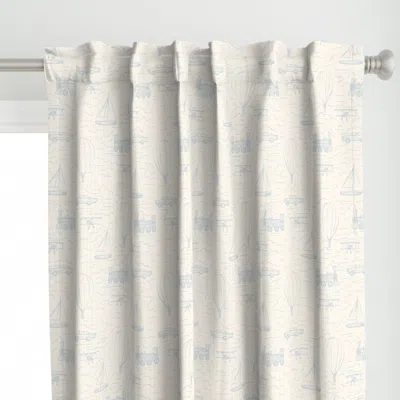 Spoonflower Soft Travel Pattern - Curtain Panel