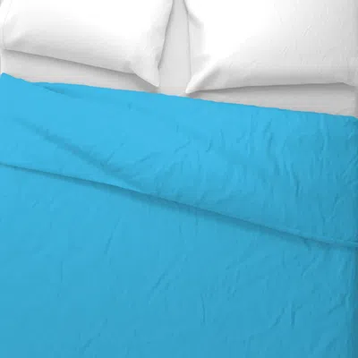 Spoonflower Solid Bright Blue-cocktail Collection Coordinate Wide Cotton Sateen 3.5 oz 26" X 20" Standard Knife 