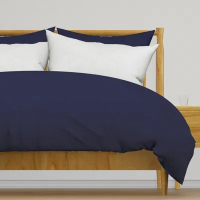 Spoonflower Solid Navy Blue For Hearts A Duvet Cover