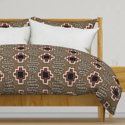 Spoonflower Southwest Snake Design Duvet Cover