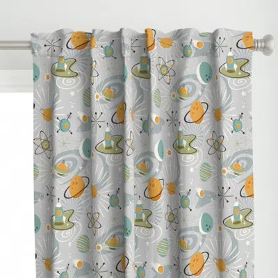 Spoonflower Space Exploration Curtain Panel