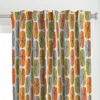 Spoonflower Space Shield Multi-color Curtain Panel
