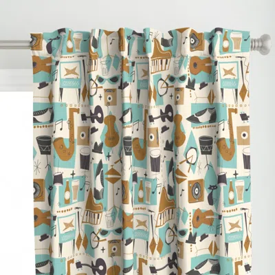 Spoonflower Speak Easy Curtain Panel