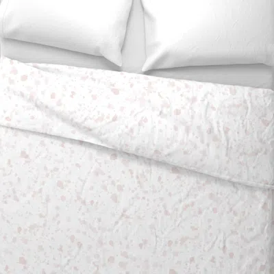Spoonflower Splat In Single Pink Wide Cotton Sateen 3.5 oz 26" X 20" Standard Knife Edge