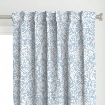 Spoonflower Damask With Curtain Panel