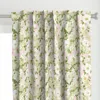 Spoonflower Spring Bloom - White On Curtain Panel