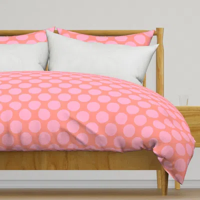 Spoonflower Spring Dotsy Polka Dots Duvet Cover