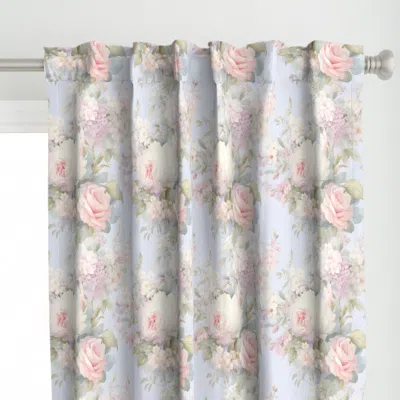 Spoonflower Spring Fling Floral 3 Curtain Panel