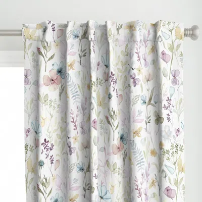 Spoonflower Spring Floral Meadow - Curtain Panel