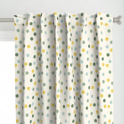 Spoonflower Spring Mood Dots Curtain Panel