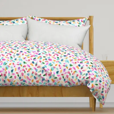 Spoonflower Spring Petals Floral Duvet Cover