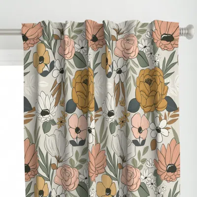 Spoonflower Spring Reverie Boho Curtain Panel