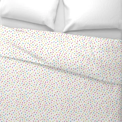 Spoonflower Sprinkles Vanilla Wide Cotton Sateen 3.5 oz 26" X 20" Standard Knife Edge