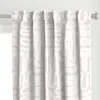 Spoonflower Squiggle White On Petal Curtain Panel