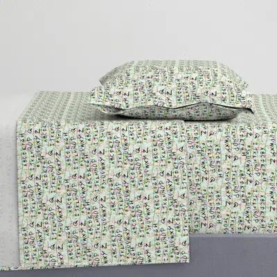 Spoonflower St Lights Twin Sheet Set