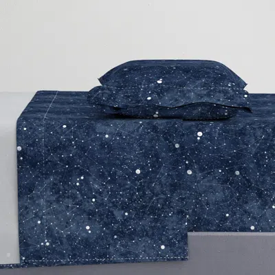 Spoonflower Star Constellations Handdrawn Twin Xl Sheet Set