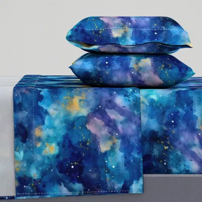 Spoonflower Starry Night 7 King Sheet Set