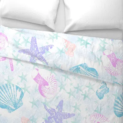 Spoonflower Stars In The Sea-jumbo Wide Cotton Sateen 3.5 oz 26" X 20" Standard Knife Edge