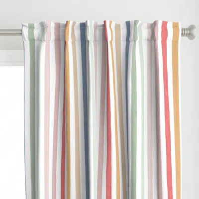 Spoonflower Storybook Stripe Curtain Panel