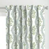 Spoonflower Strawberry Stripe 3 Baby Curtain Panel
