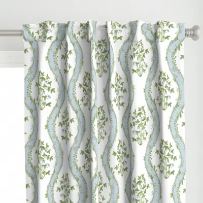 Spoonflower Strawberry Stripe 3 Baby Curtain Panel