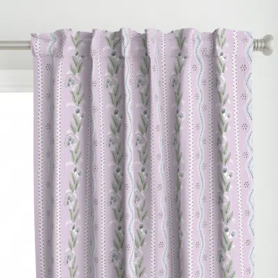 Spoonflower Strie Custom Scale Blue Curtain Panel