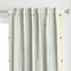 Spoonflower Stripes Nautical Shell - Curtain Panel