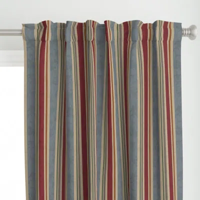 Spoonflower Stripes Vintage Style - Curtain Panel