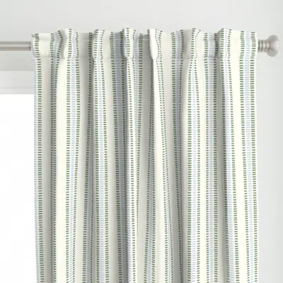Spoonflower Summer Stripes Narrow - Curtain Panel