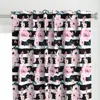 Spoonflower Sunset Rose Stripe Curtain Panel