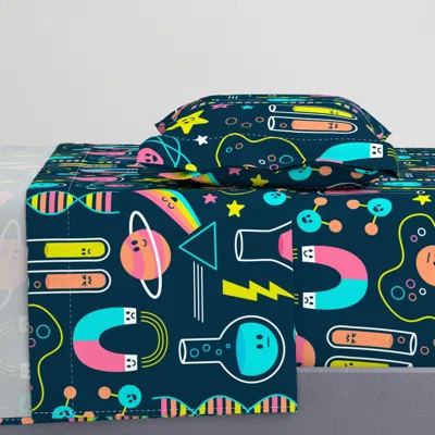Spoonflower Super Cute Science Twin Xl Sheet Set