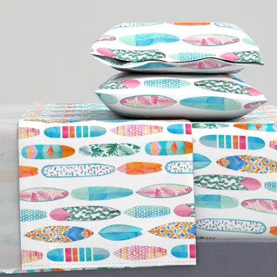 Spoonflower Surfboards King Sheet Set