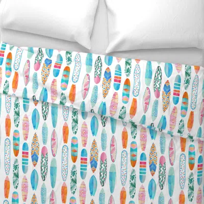 Spoonflower Surfboards Wide Cotton Sateen 3.5 oz 26" X 20" Standard Knife Edge